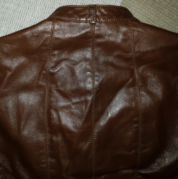 Genuine Leather Moto Jacket ♡ EUC - Picture 4 of 6